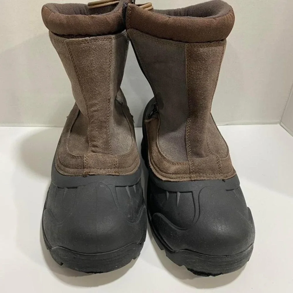Itasca Brown suede snow boots with 3M Thinsulated lining Men 10. SKU559